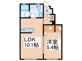 パラディ成城の物件間取画像